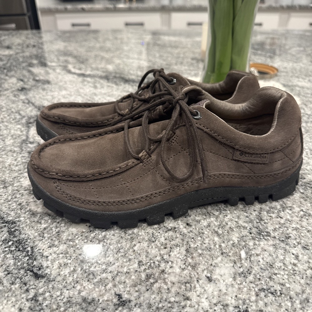 rare COLUMBIA GLOBETREKKER Nubuck Chukka Moc Trail‎ Oxford Boat 43 men 8 #20